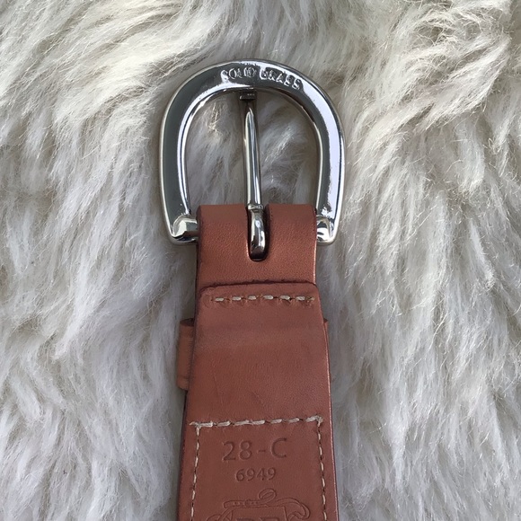 Dooney & Bourke (D&B) 6949 Leather, Brass and Canvas Belt - Excellent Condition - Picture 12 of 16